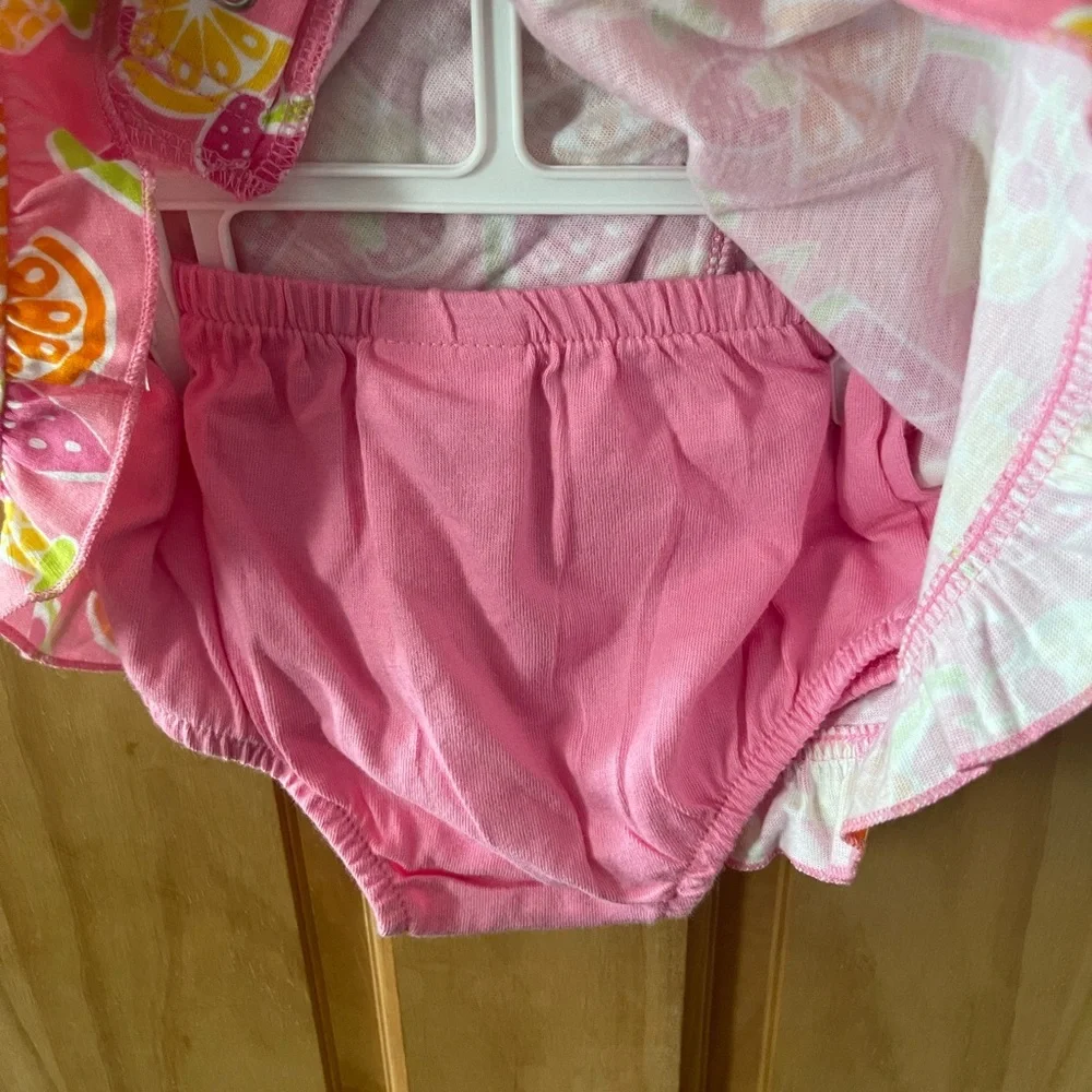 New With Tags, Baby Girls Okie-Dokie Dress With Bottoms Size 3-6 Months - Picture 2 of 4